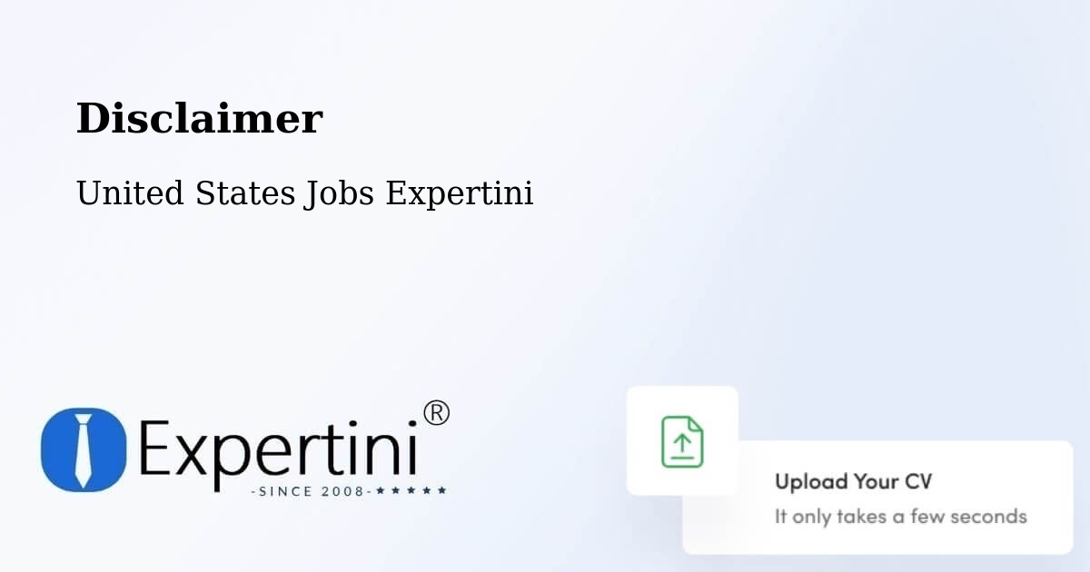 Disclaimer – Lenexa - United States Jobs Expertini